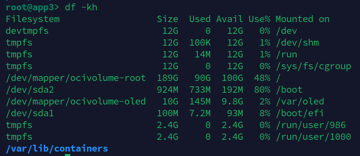 How to resize the boot drive in OCI
