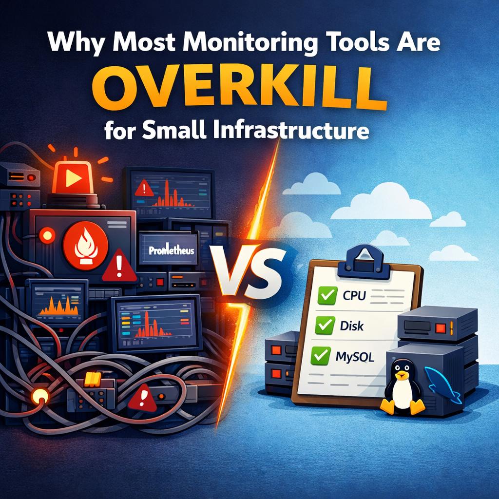 Why Most Monitoring Tools Are Overkill for Small Infrastructure