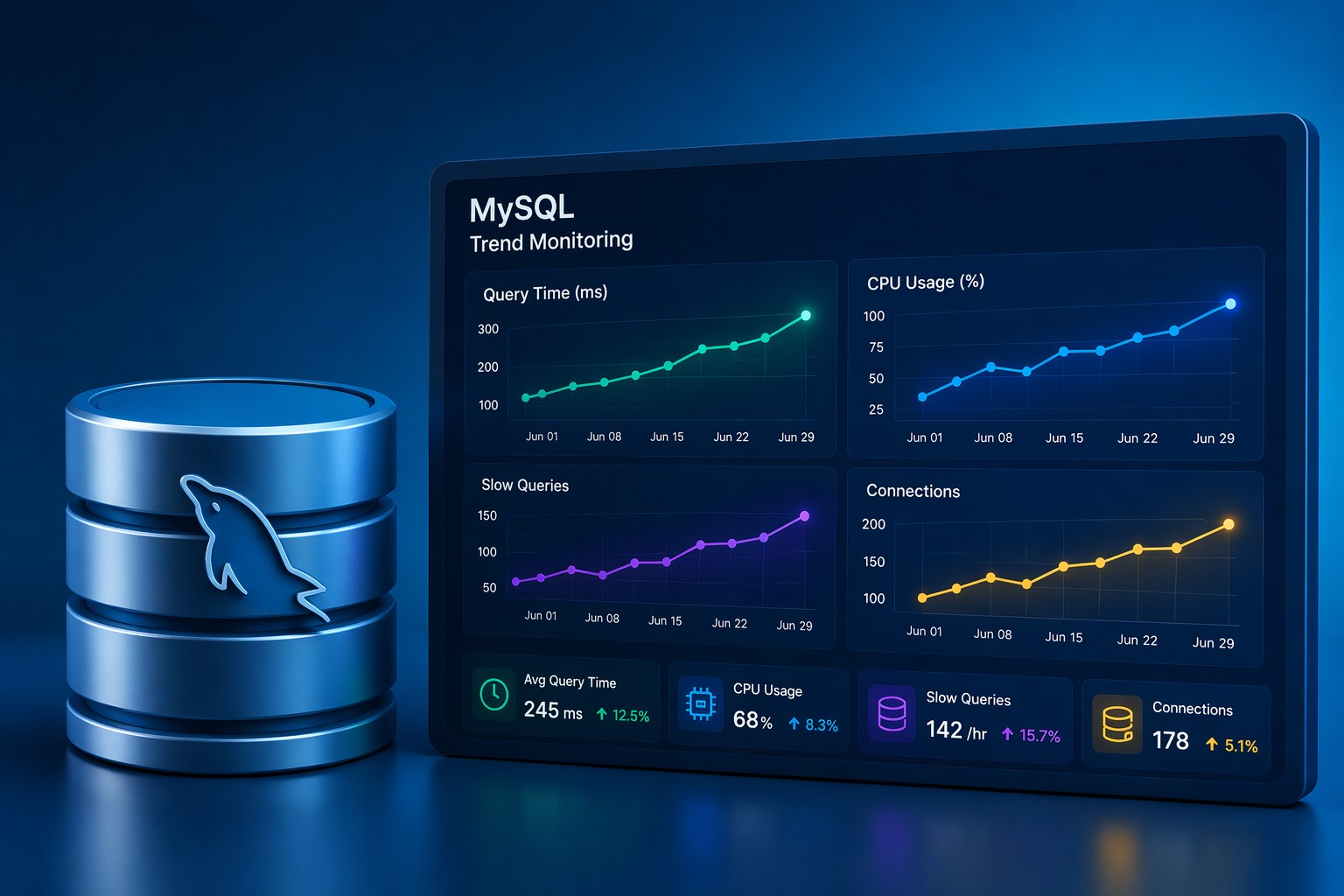 MySQL Trend Monitoring for Early Performance Detection