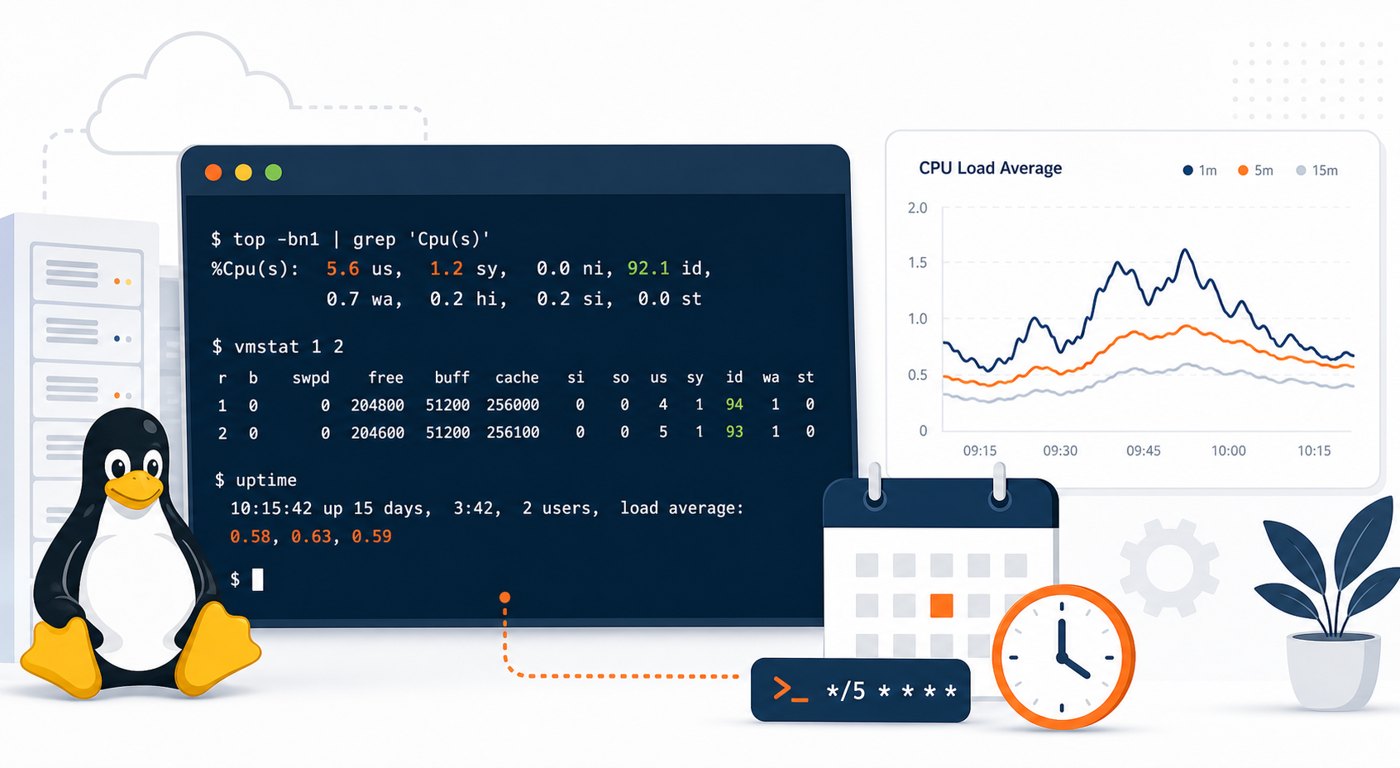 How to Monitor Linux CPU Usage with Cron