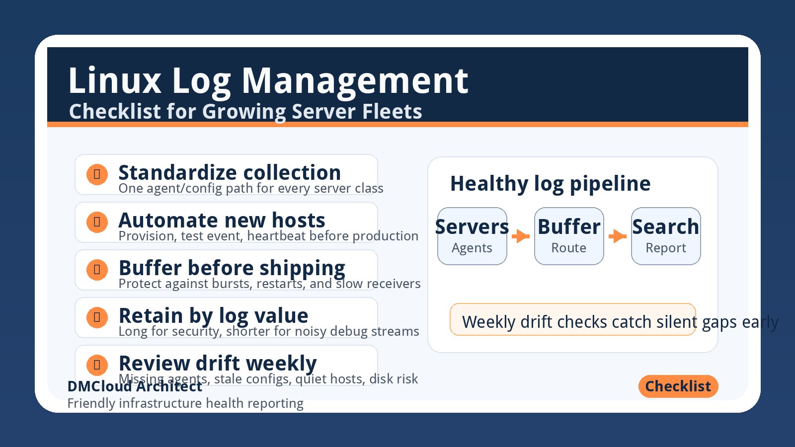 Linux Log Management Checklist for Growing Server Fleets