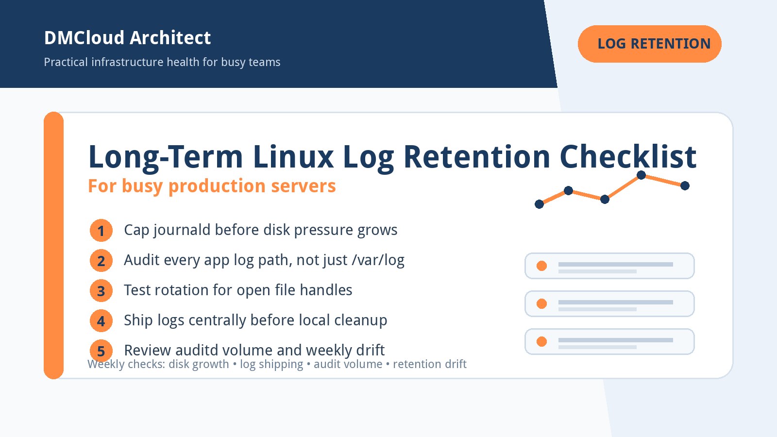 Long-Term Linux Log Retention Checklist for Busy Production Servers