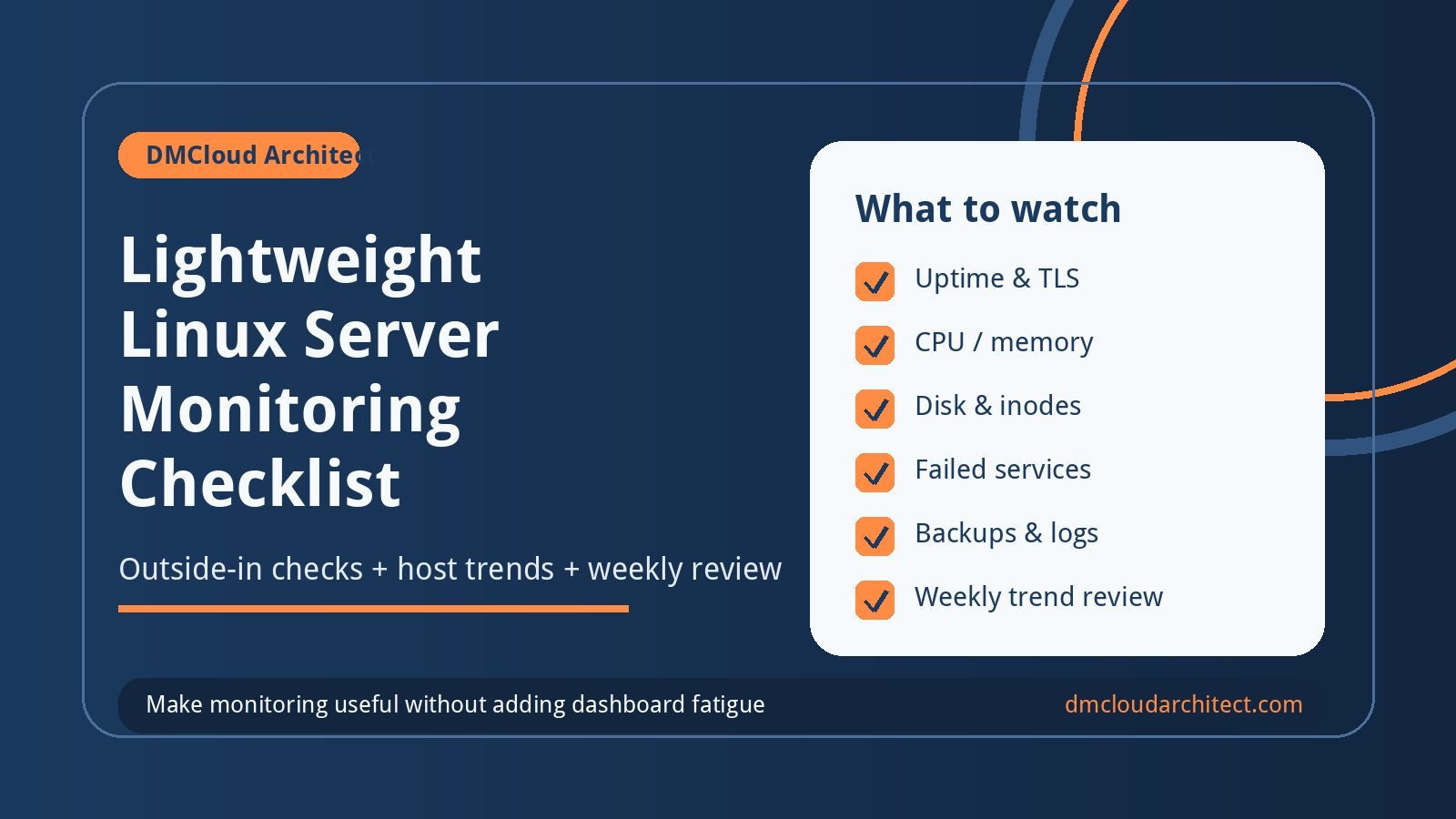 Lightweight Linux Server Monitoring Checklist for Small Teams