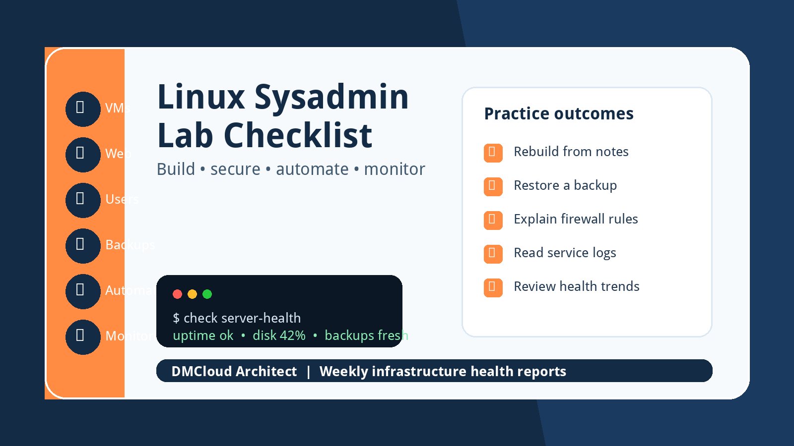 Linux Sysadmin Lab Checklist: Build Skills Without Guesswork