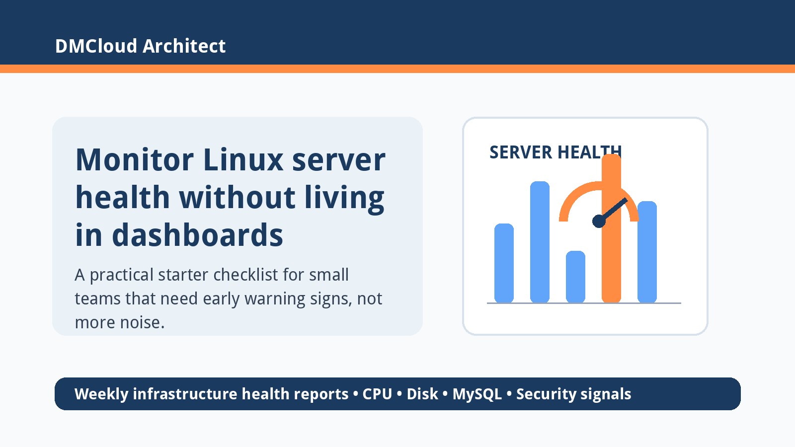 How to Monitor Linux Server Health Without Dashboard Overload