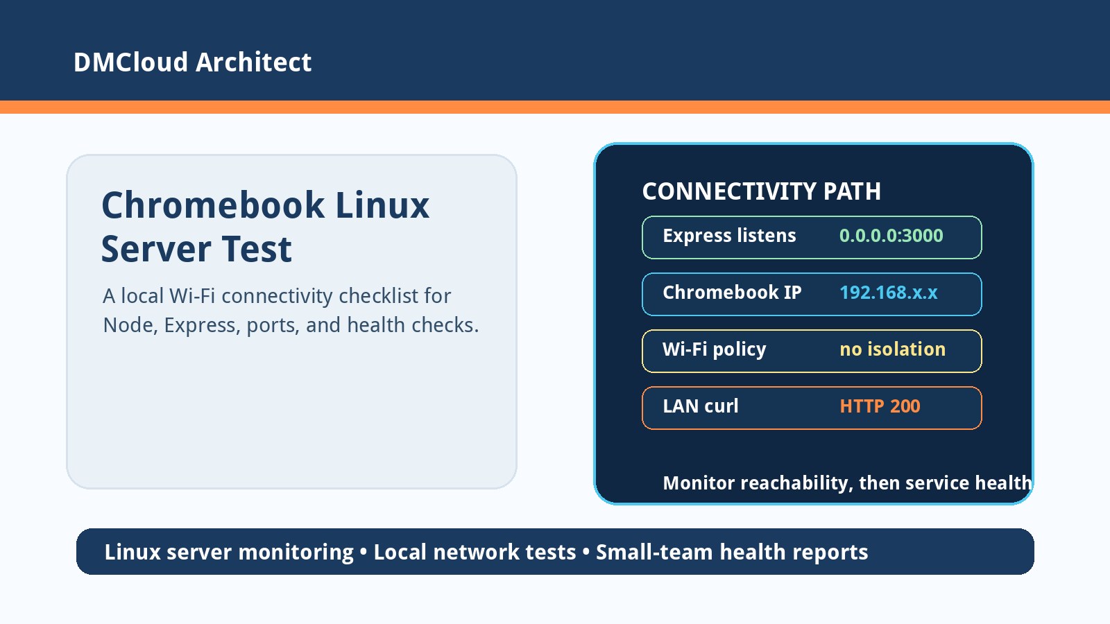 Chromebook Linux as a Server: Local Wi-Fi Connectivity Checklist